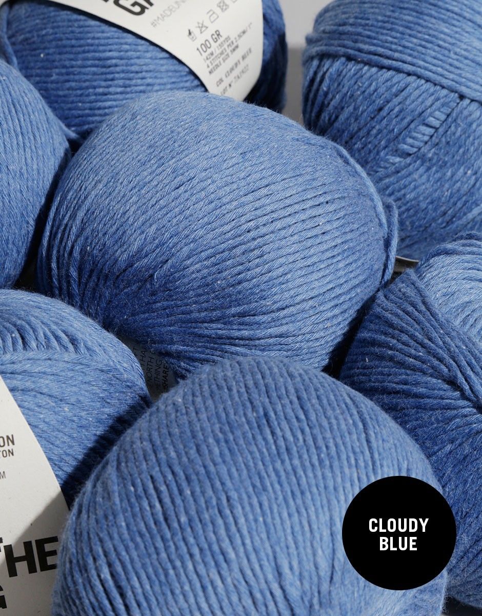 Shiny Happy Cotton - 6 Knäuel Cloudy Blue
