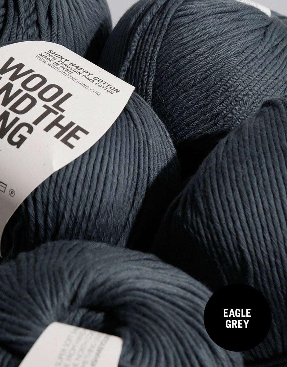 Shiny Happy Cotton - 6 Knäuel Eagle Grey