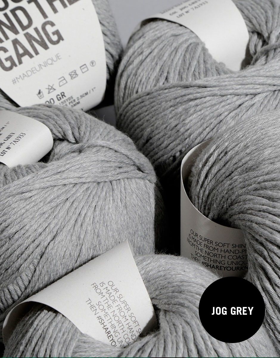 Shiny Happy Cotton - 6 Knäuel Jog Grey