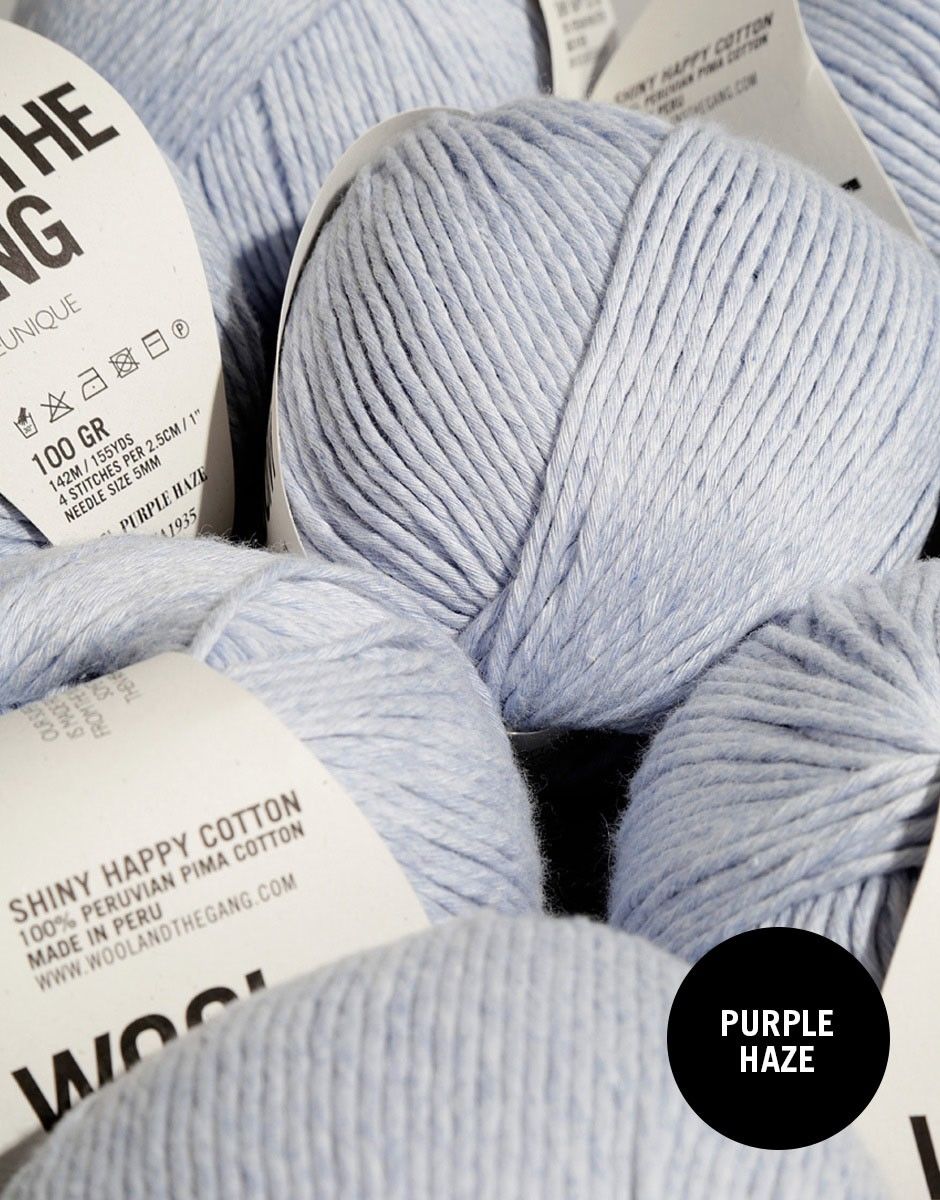 Shiny Happy Cotton - 6 Knäuel Purple Haze