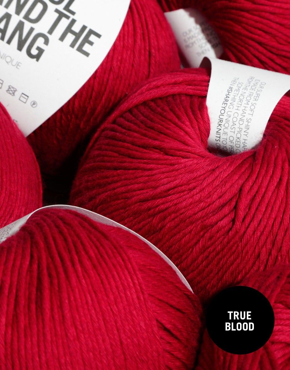 Shiny Happy Cotton - 6 Knäuel True Blood Red