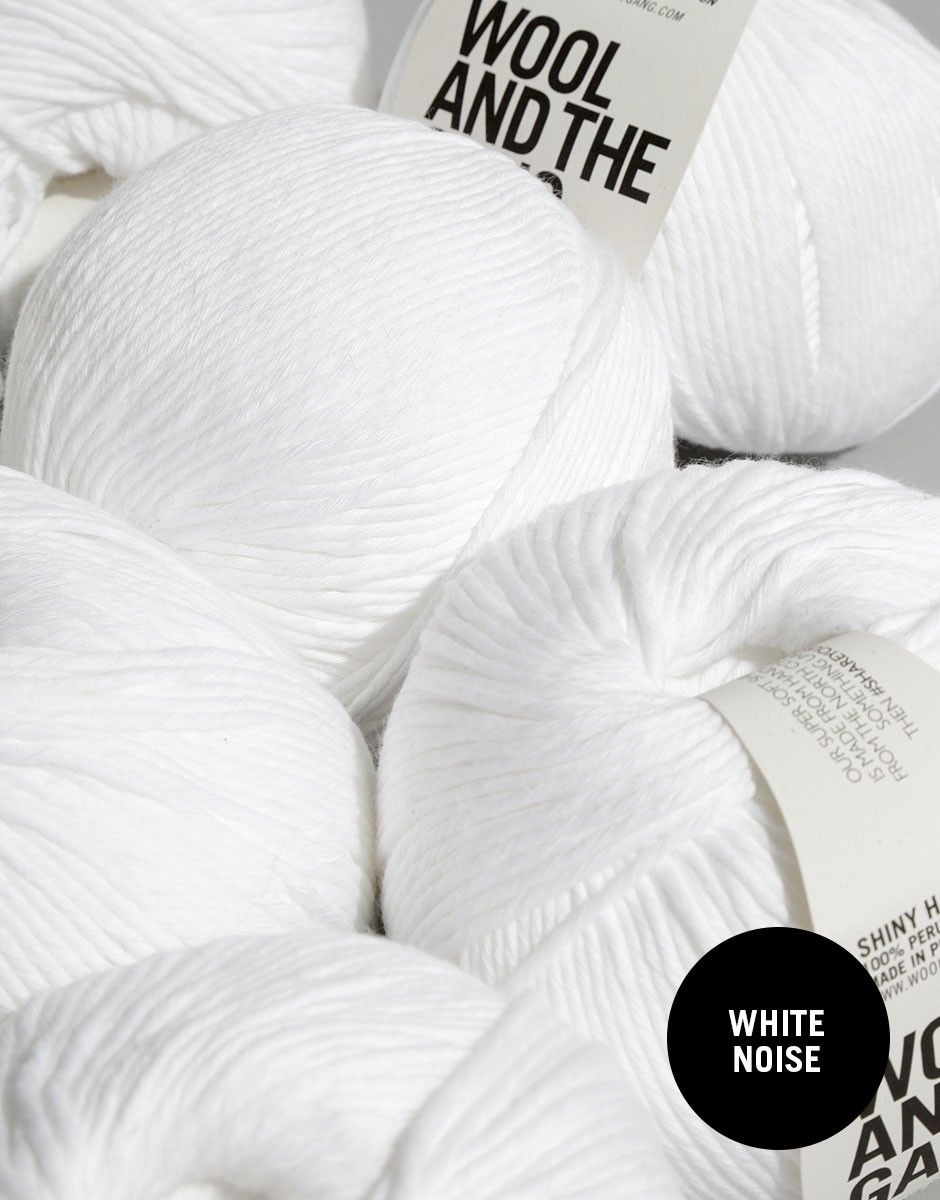 Shiny Happy Cotton - 6 Knäuel White Noise
