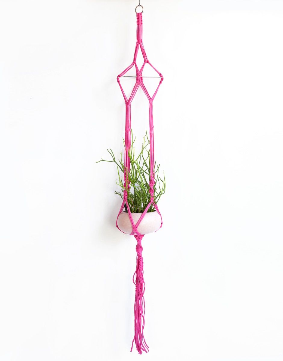 Suspension Pour Plantes Jungle Love Hot Pink
