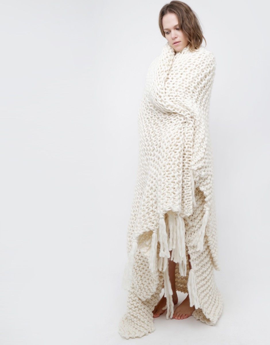 Take Me Home Blanket Ivory White