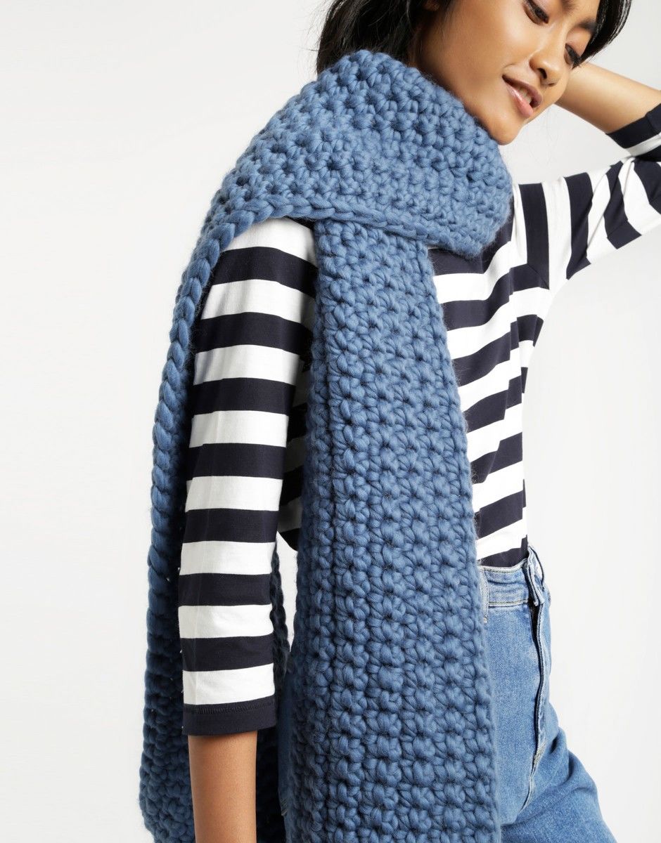 Sweet Intuition Scarf Dusty Denim