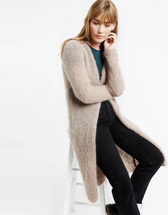 Delia Cardigan Lazy Latte