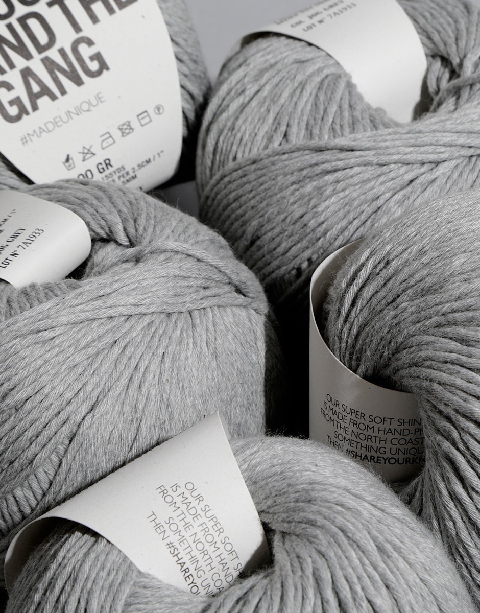 Shiny Happy Cotton Jog Grey