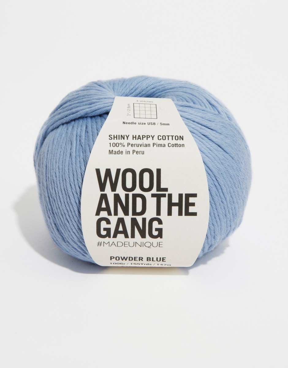 Shiny Happy Cotton Powder Blue