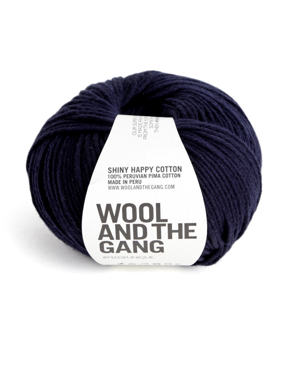 Shiny Happy Cotton Midnight Blue