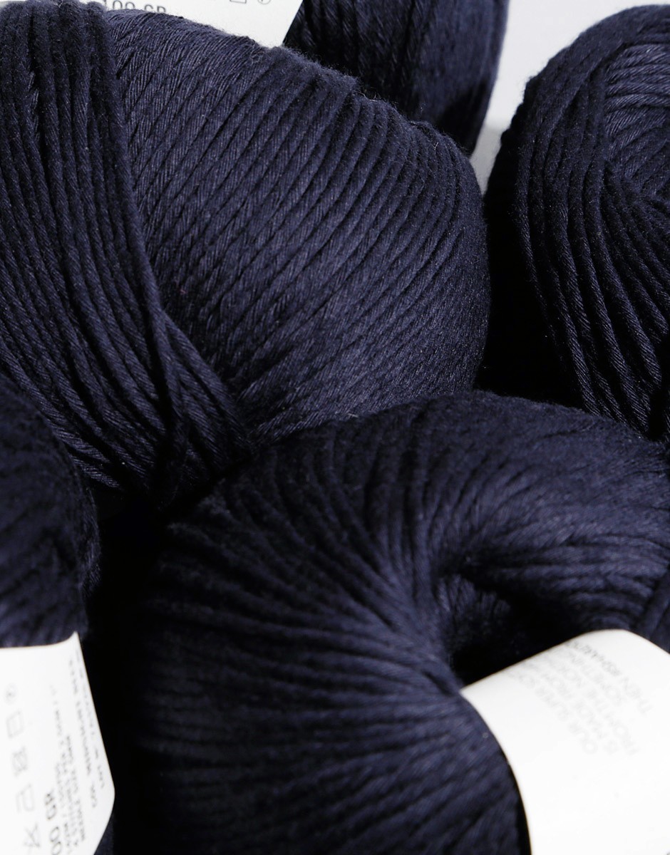Shiny Happy Cotton Midnight Blue