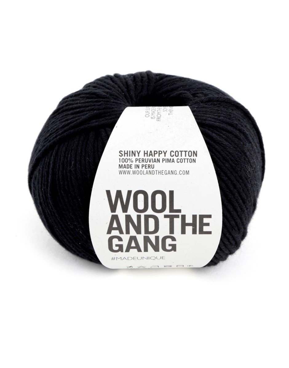 Shiny Happy Cotton Cinder Black
