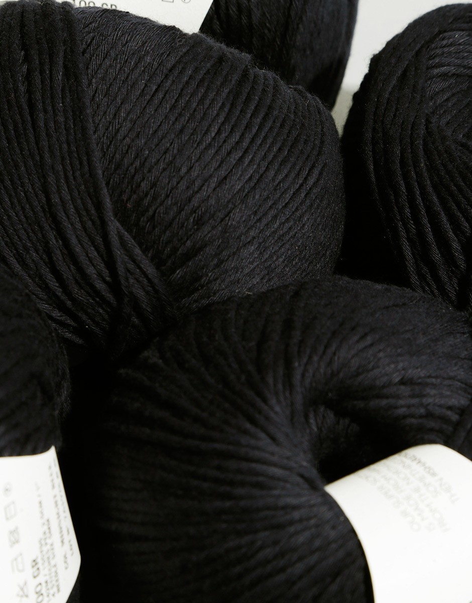 Shiny Happy Cotton Cinder Black