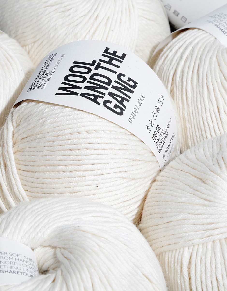 Shiny Happy Cotton Ivory White