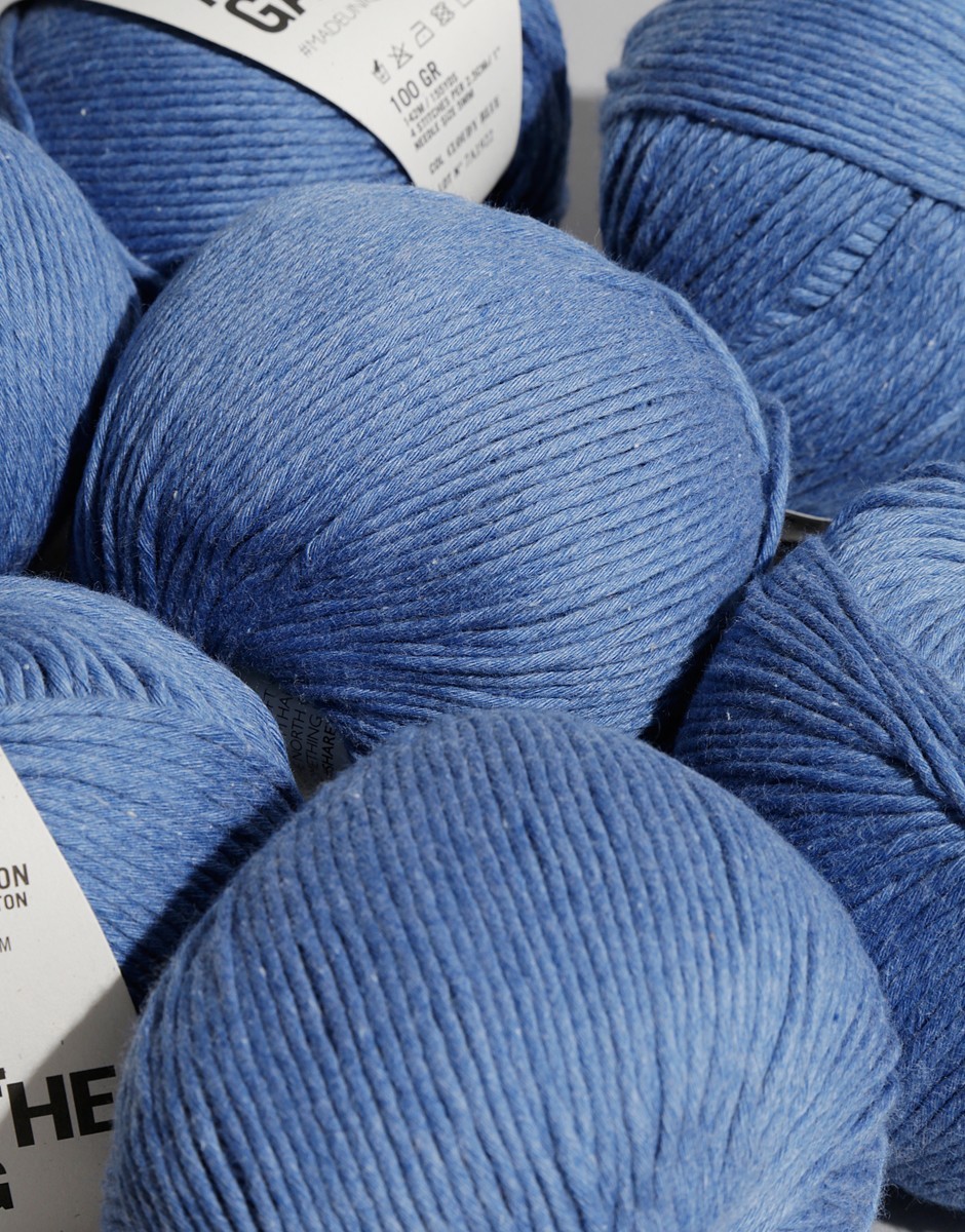 Shiny Happy Cotton Cloudy Blue