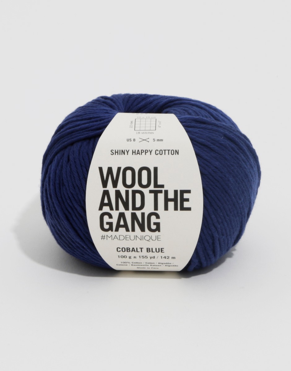 Shiny Happy Cotton Cobalt Blue