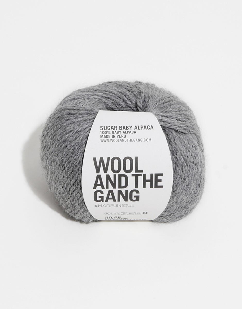 Sugar Baby Alpaca Tweed Grey