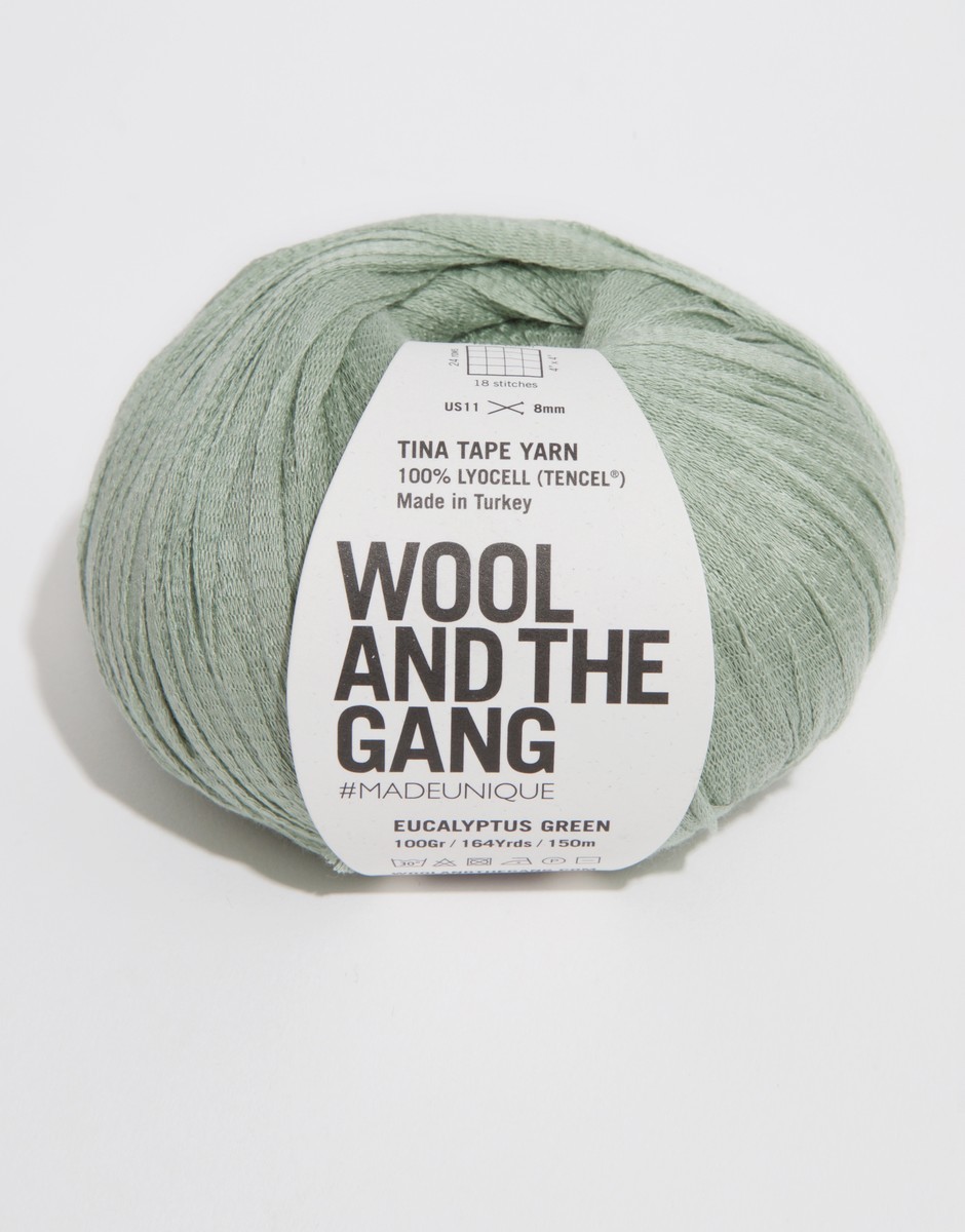 Tina Tape Yarn Eucalyptus Green