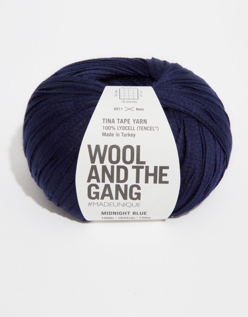 Tina Tape Yarn Midnight Blue