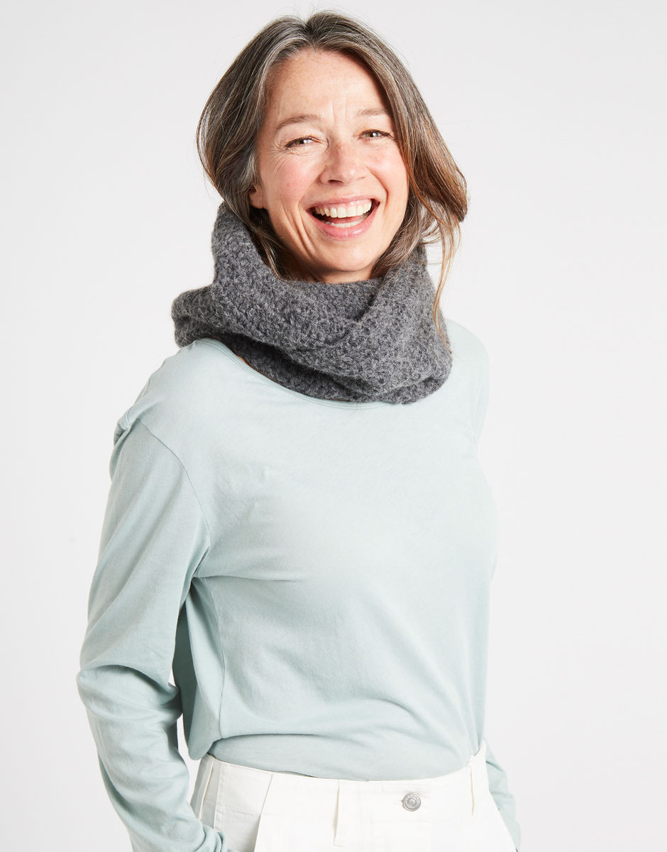 Cherish Snood Silver Fox Grey