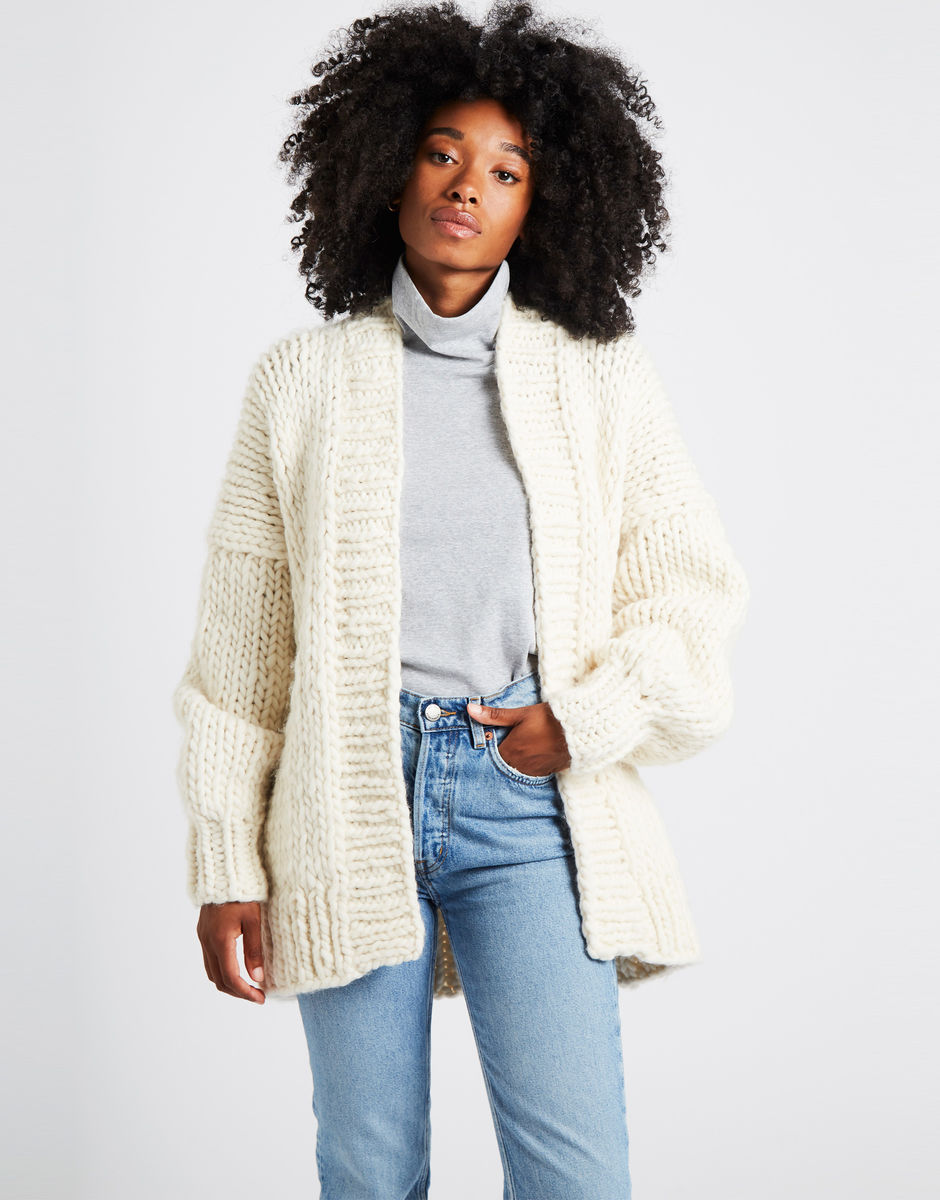 Hero Cardigan Ivory White