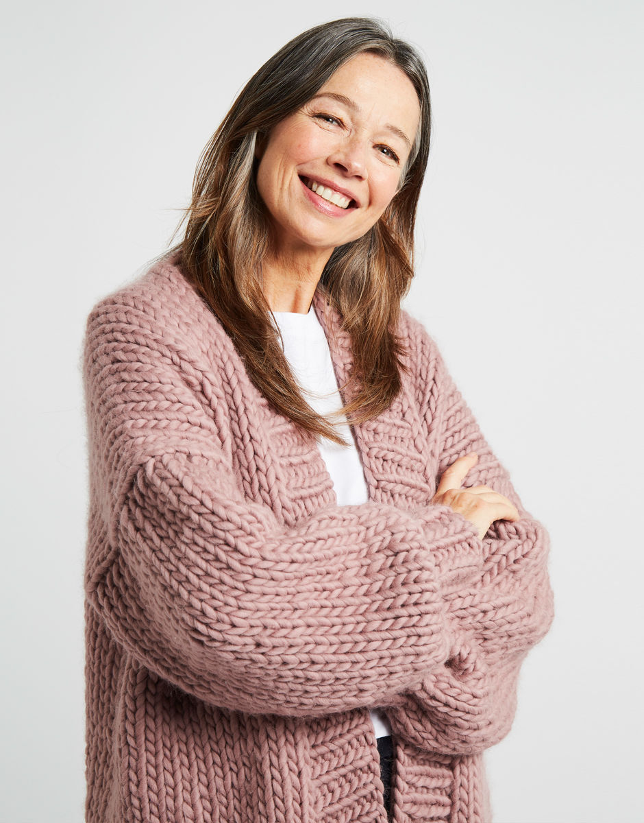 Hero Cardigan Mellow Mauve