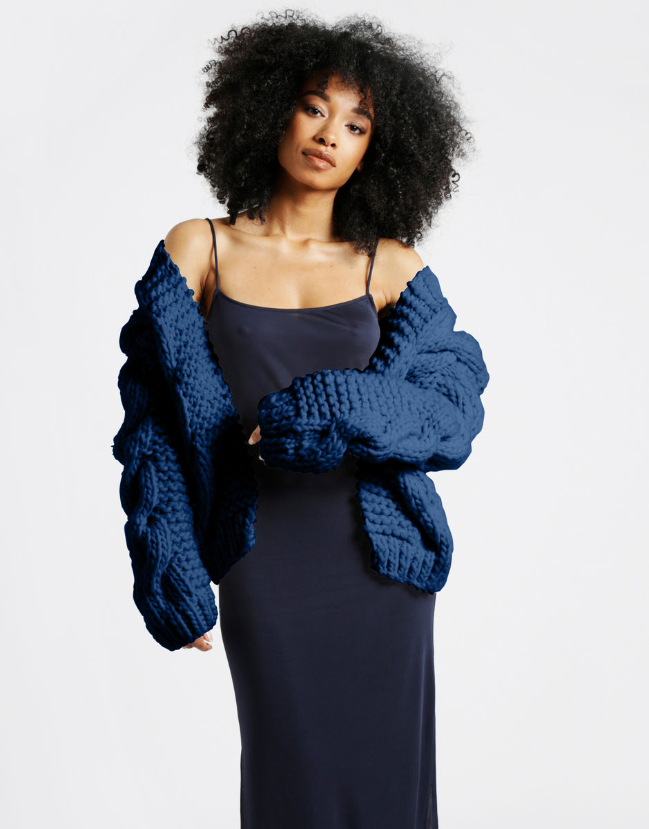 Cable Bomber Curasao Blue