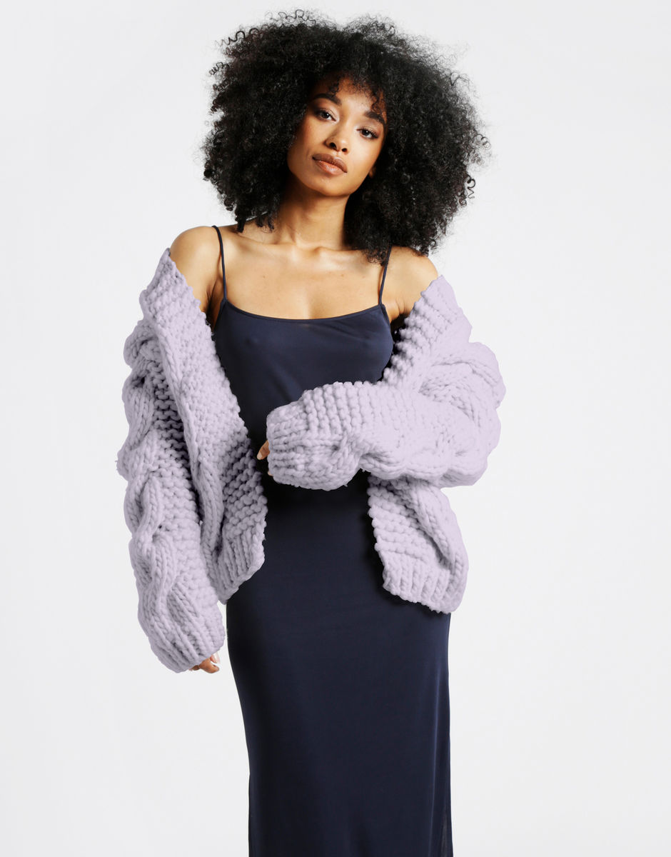Cable Bomber Lilac Powder