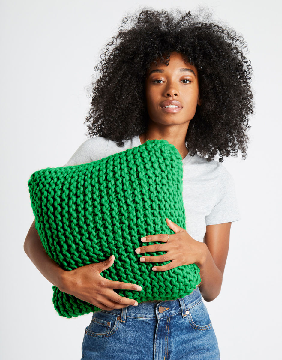 Can You Feel It Kissen Emerald Green