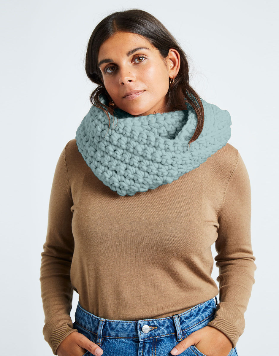 Celebration Snood Duck Egg Blue