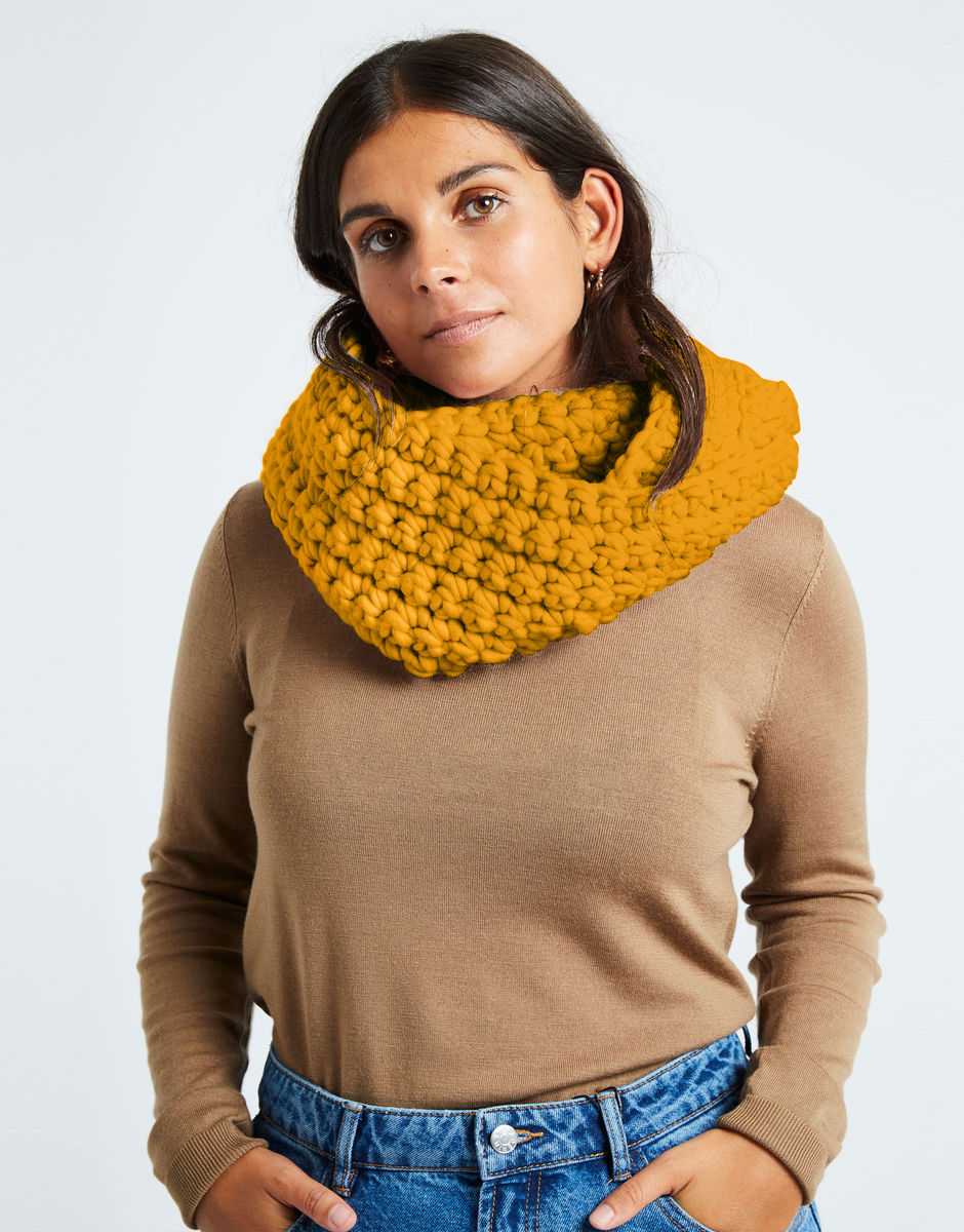 Celebration Snood Mustard Sally