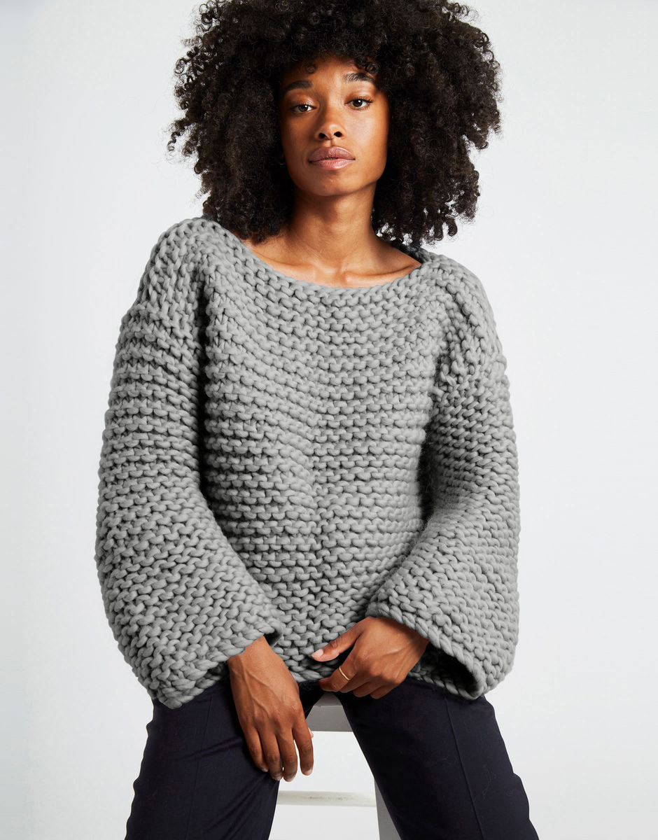 Dreamin' Pullover Tweed Grey