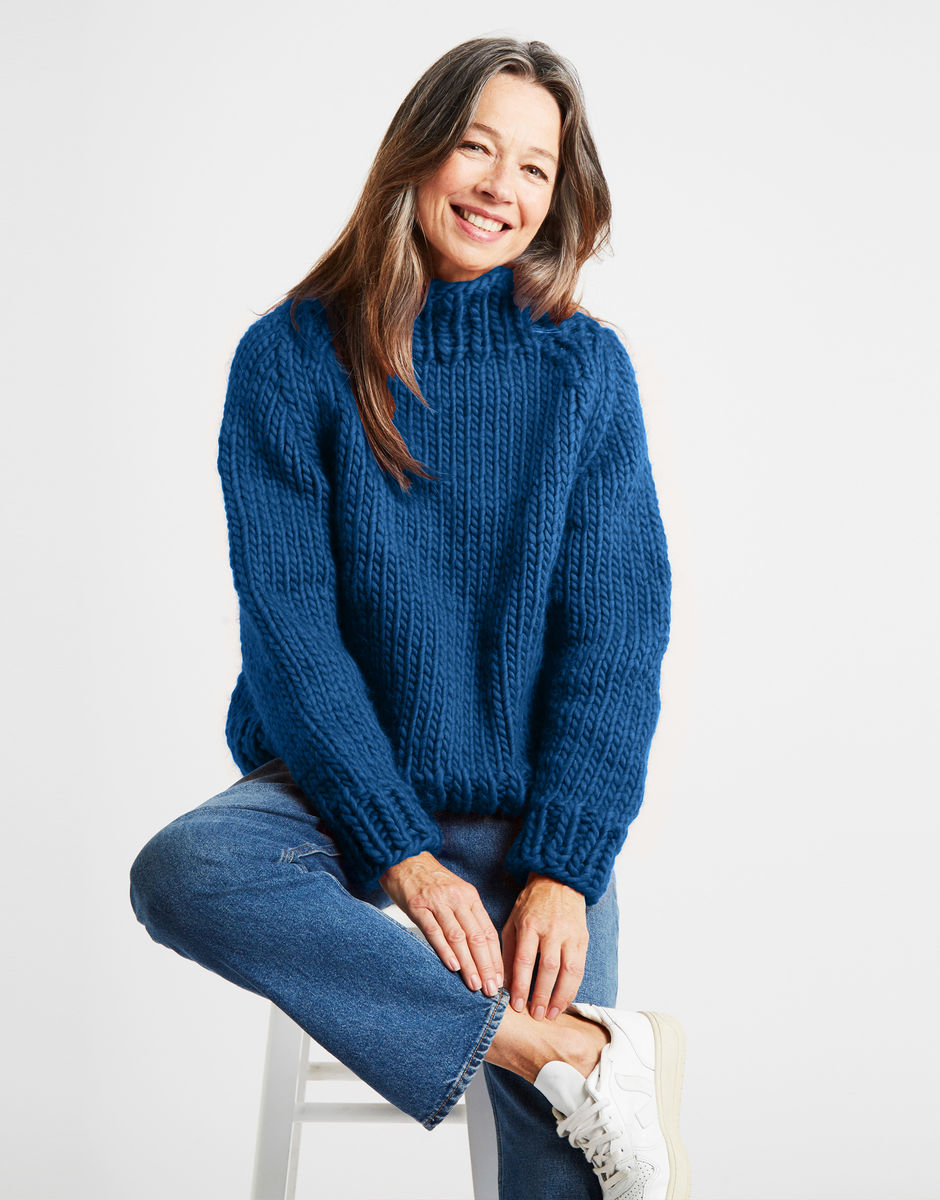 Eden Jumper Sherpa Blue