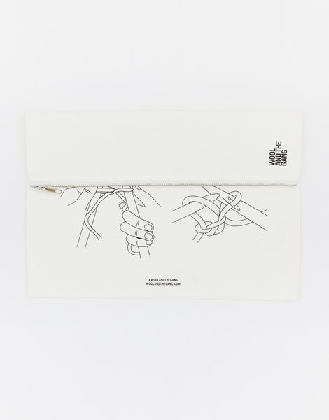 Washable Paper Zip Clutch