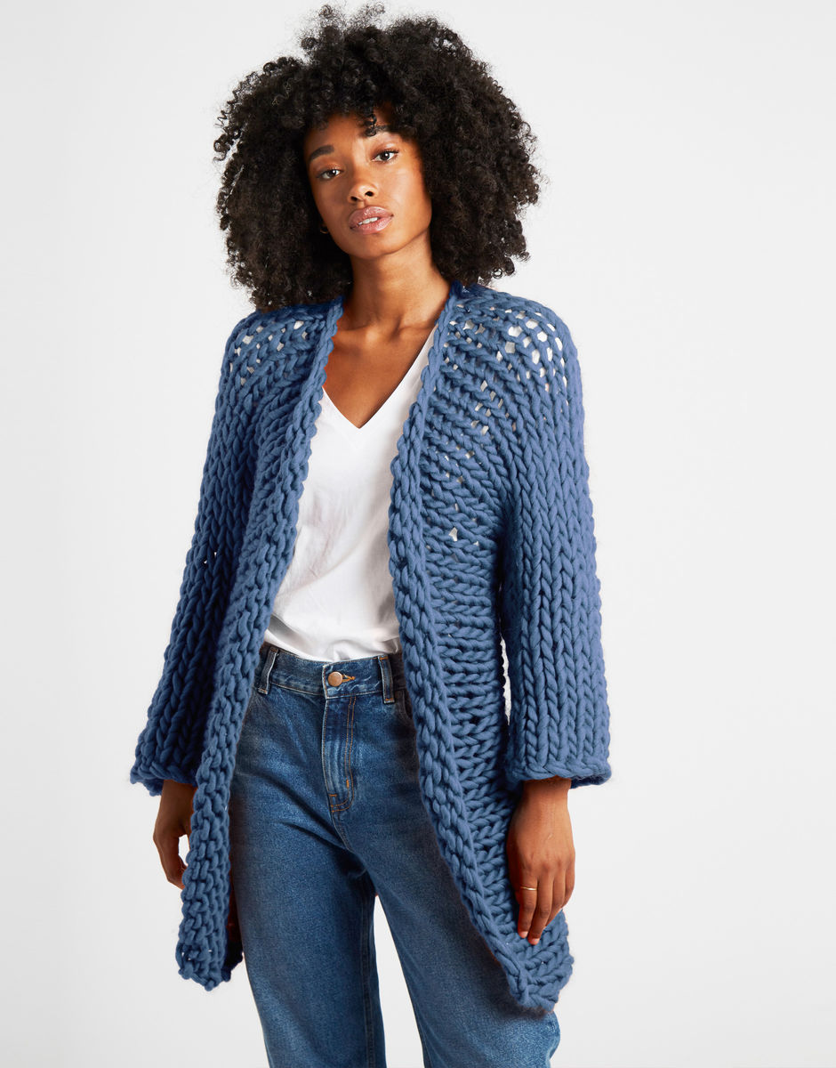 Fearless Cardigan Dusty Denim