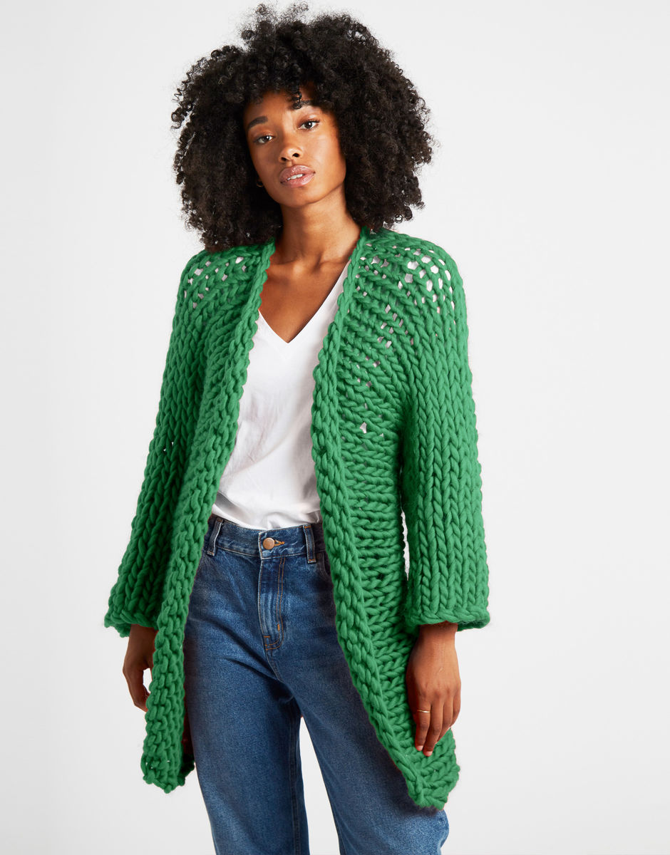 Fearless Cardigan Emerald Green