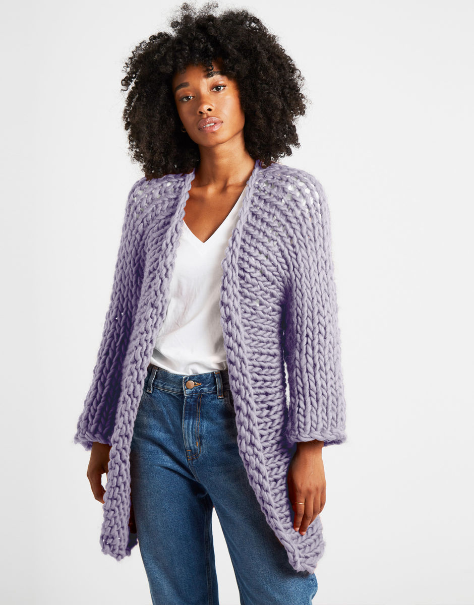 Fearless Cardigan Lilac Powder