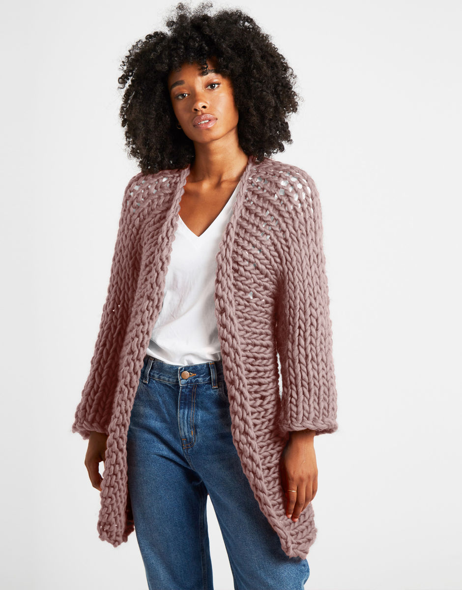 Fearless Cardigan Mellow Mauve