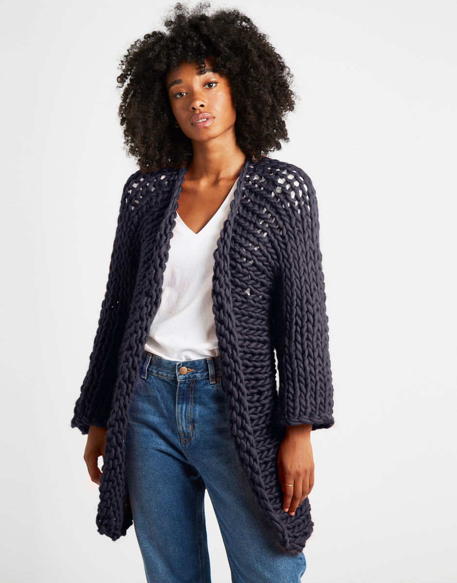 Fearless Cardigan Midnight Blue