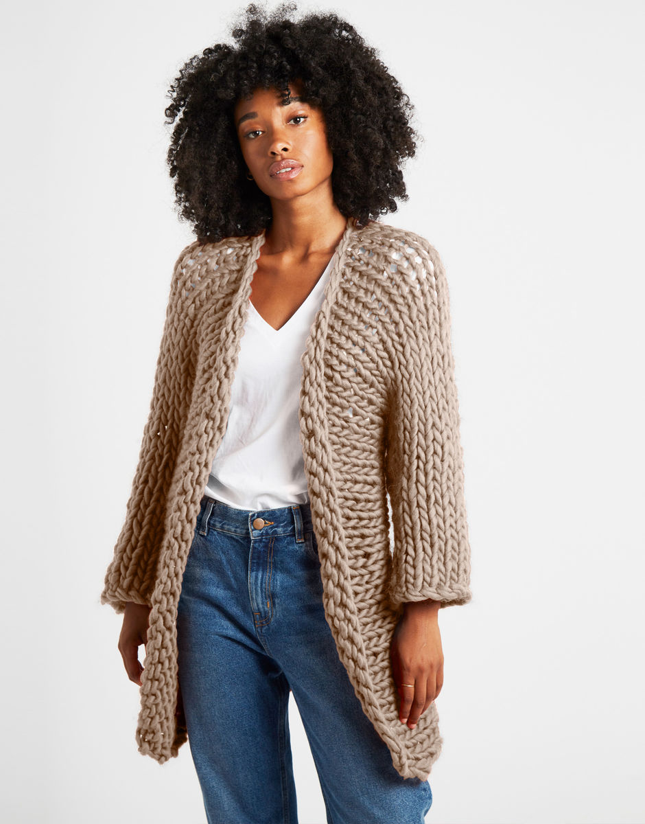Fearless Cardigan Sand Trooper Beige