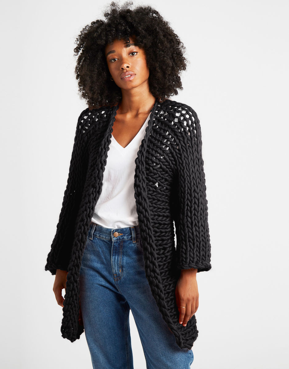 Fearless Cardigan Space Black