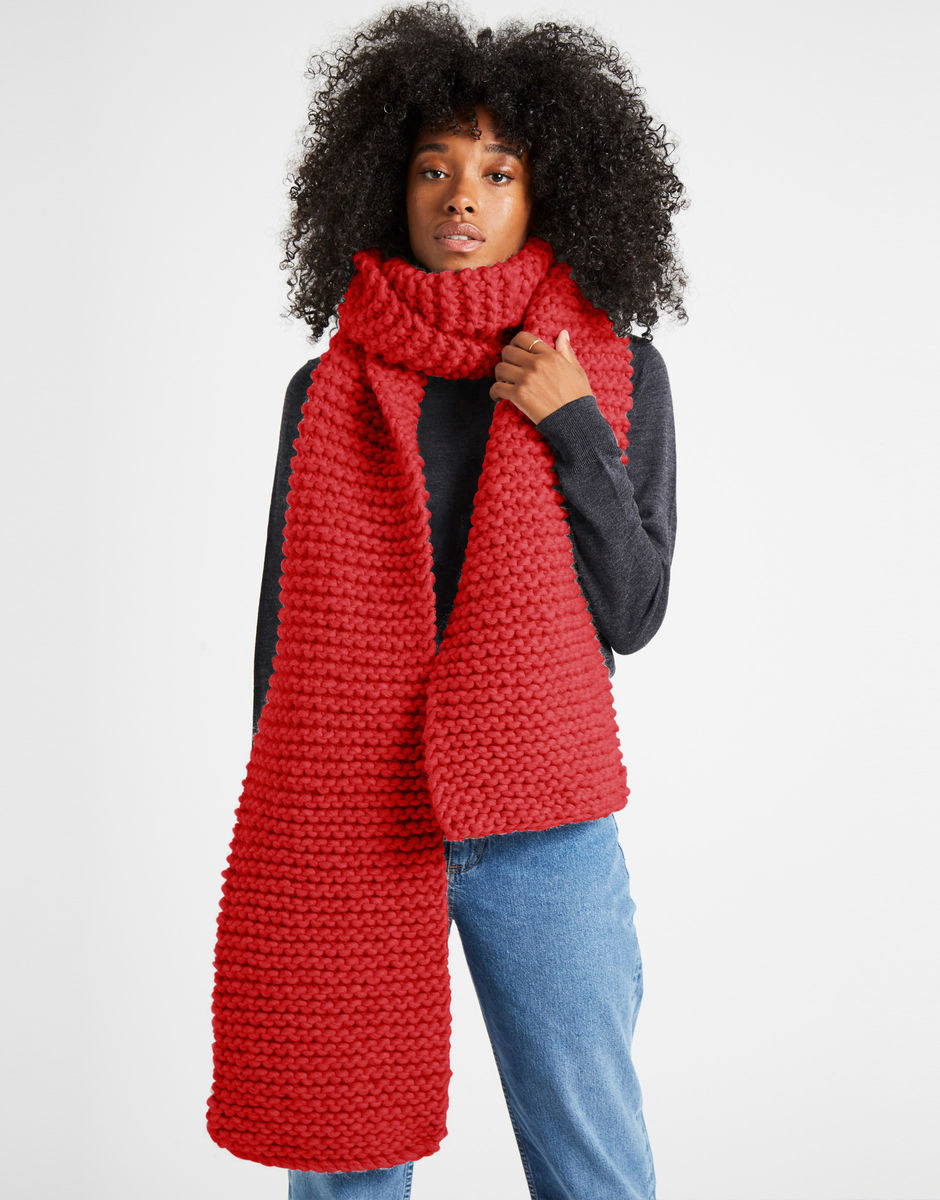 Foxy Roxy Scarf Lipstick Red
