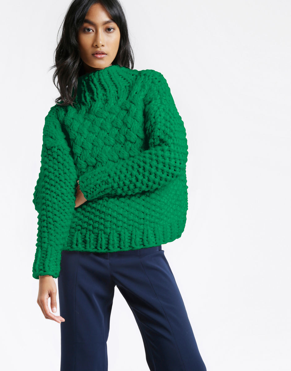 Full Moon Pullover Emerald Green