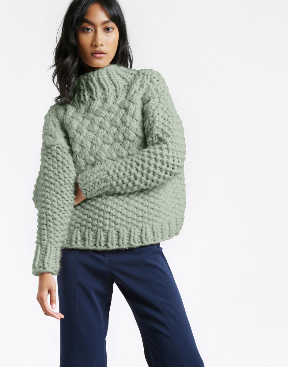 Full Moon Pullover Eucalyptus Green