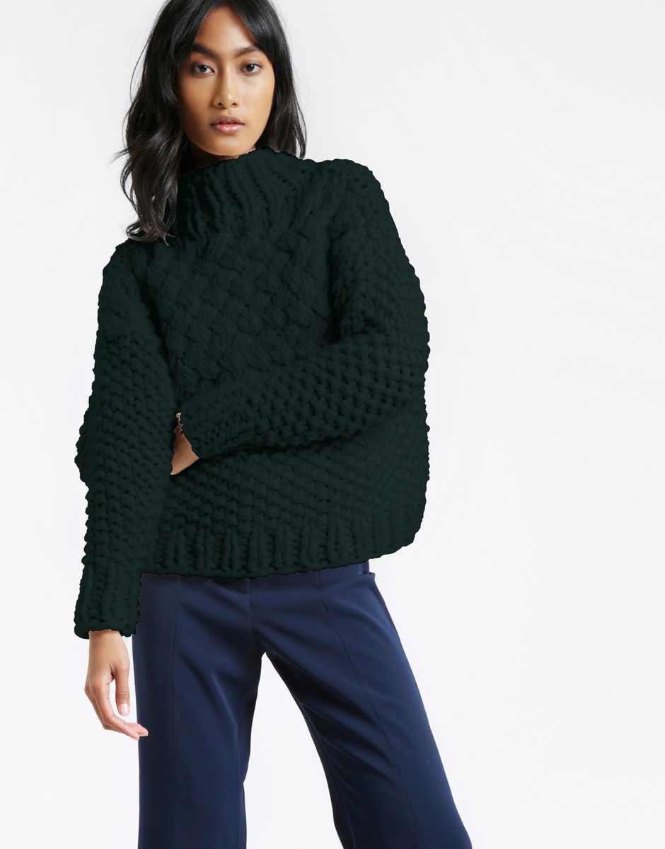 Full Moon Pullover Forest Green