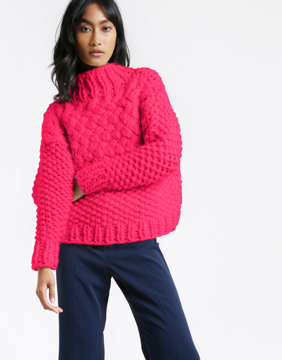 Full Moon Pullover Hot Punk Pink