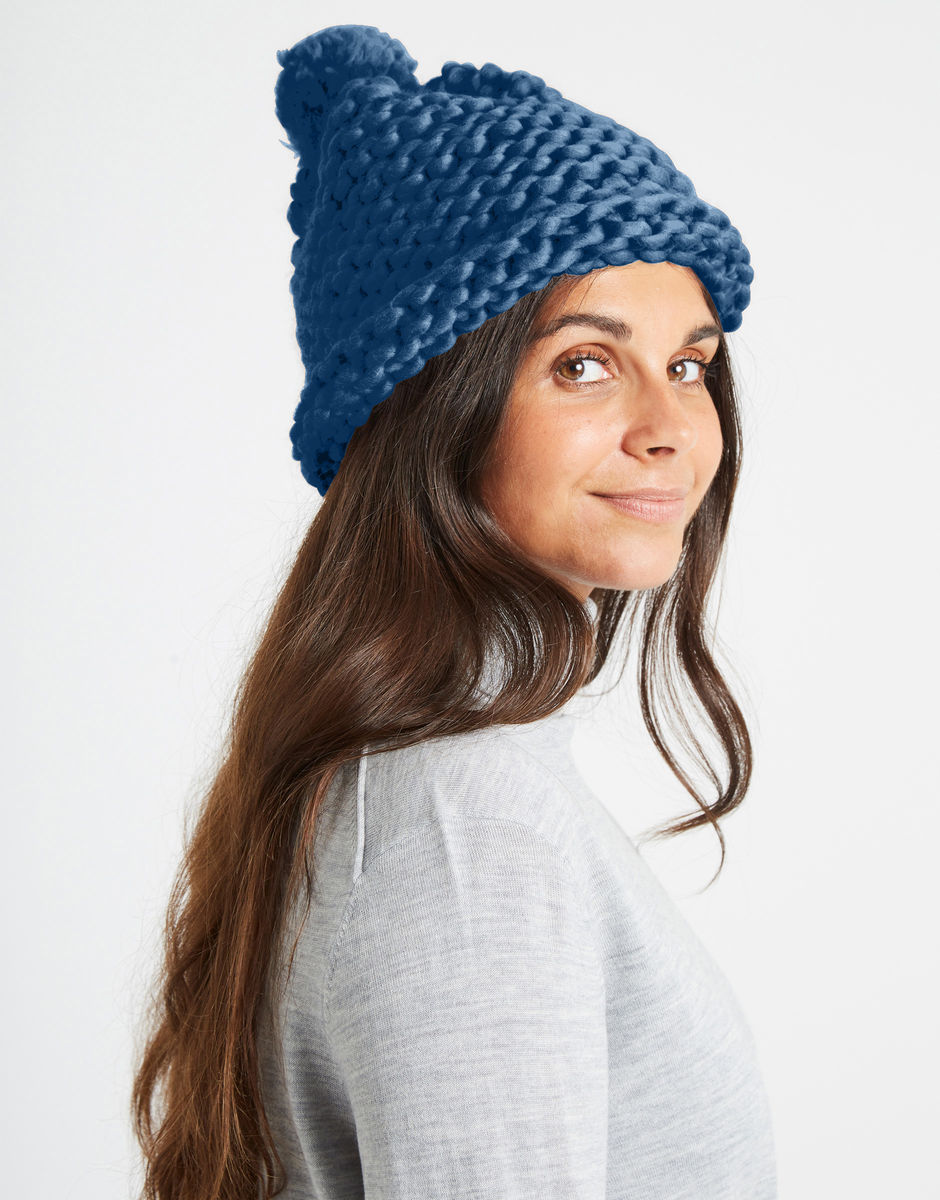 Happy Daze Beanie Dusty Denim