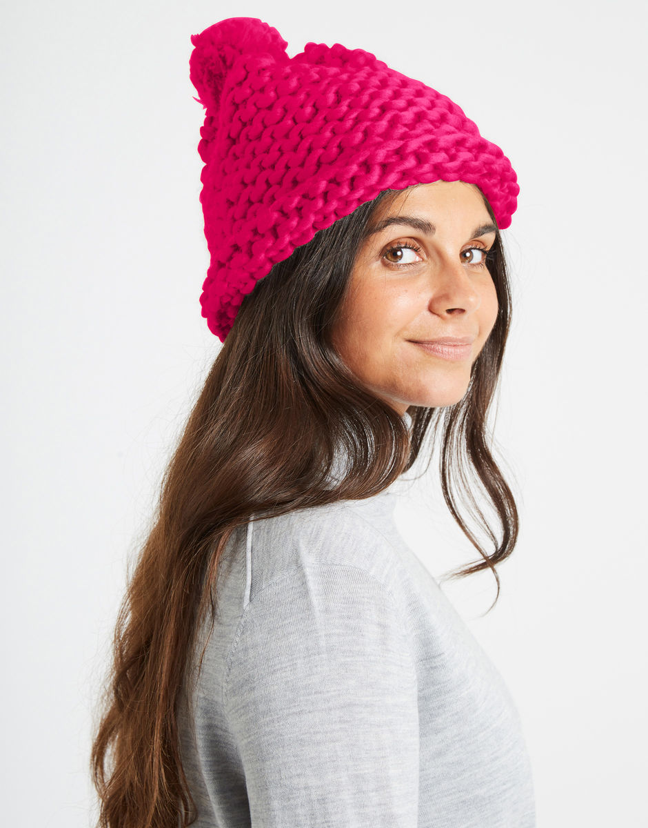 Happy Daze Beanie Hot Punk Pink