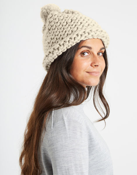 Happy Daze Beanie Ivory White
