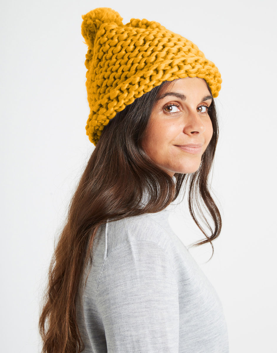 Happy Daze Beanie Mustard Sally