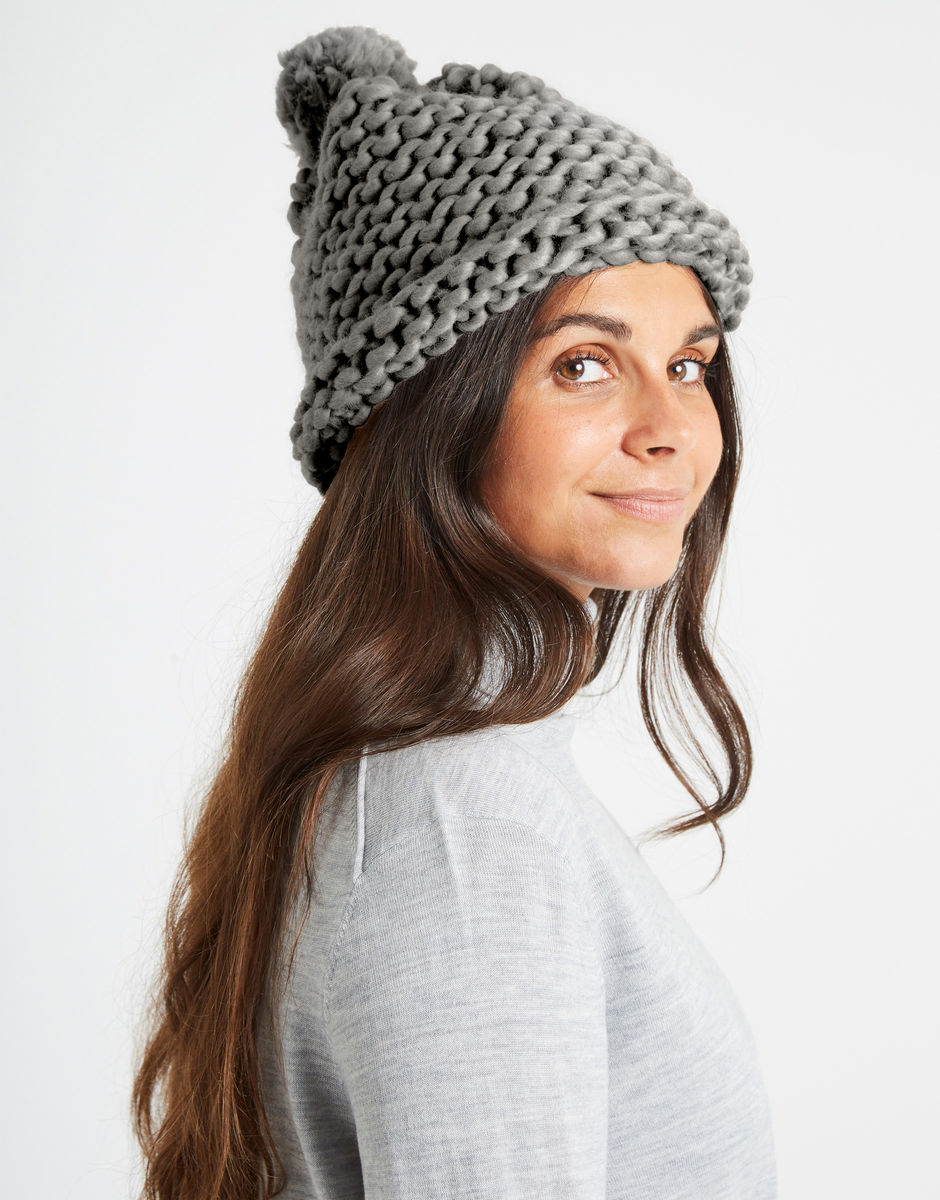 Happy Daze Beanie Tweed Grey